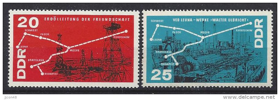 Germany (DDR) 1966  Petrochemie  (**)  MNH  M.1227-1228 - Ungebraucht