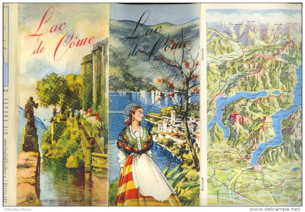 X4 Prospectus Touristiques Italie Italia LAGO DI COMO Annuario Alberghi 1960 ENIT 1934 1950 1959 - Italie