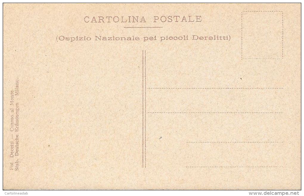 [DC5774] CARTOLINA - AIA - DECETTI - OSPIZIO NAZIONALE PICCOLI DERELITTI - NV - Old Postcar - Fattorie