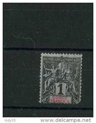 - FRANCE COLONIES . CONGO FRANCAIS 1891/1960. TIMBRE DE 1892 .NEUF AVEC CHARNIERE. - Unused Stamps