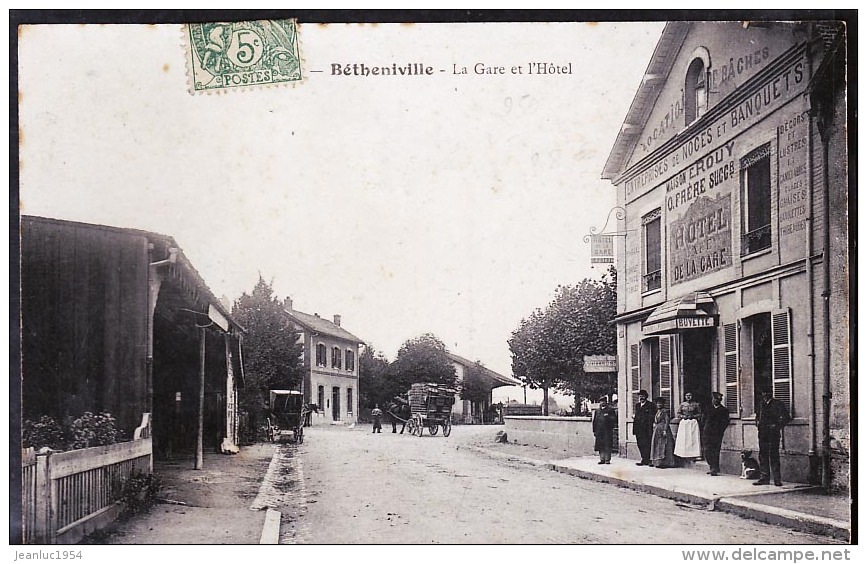 BETHENIVILLE   1907 HOTEL DE LA GARE - Bétheniville