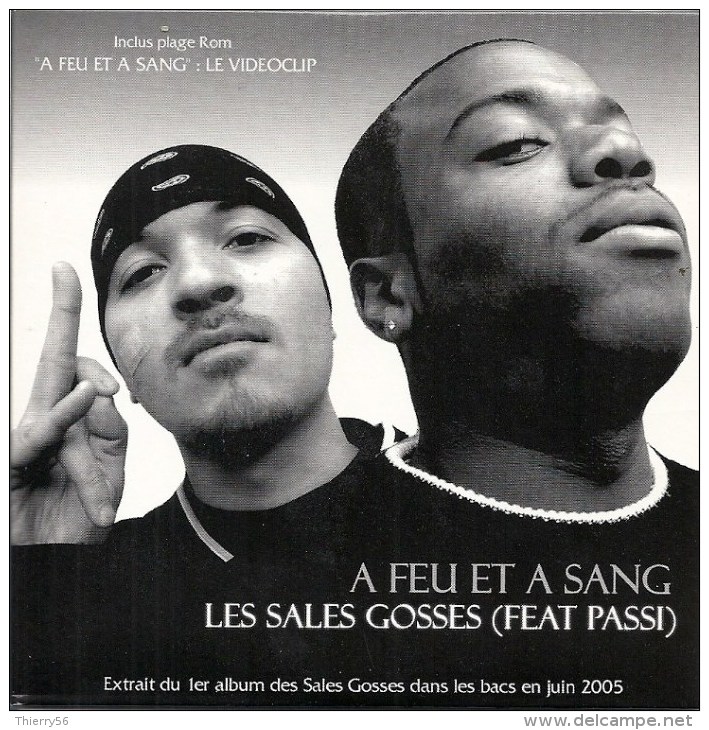 CD Promotion Les Sales Gosses Feat Passi - à Feu Et à Sang - 2005 2 Titres Musique - Sonstige & Ohne Zuordnung
