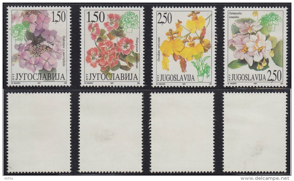 1323(16). Yugoslavia, 1997, Flowers, MLH (*) - Otros & Sin Clasificación