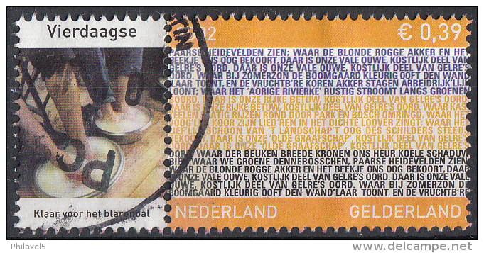 Nederland - Provincievlaggen En Volksliederen - Gelderland - Gebruikt-gebraucht-used - NVPH 2068 Tab Vierdaagse - Gebruikt
