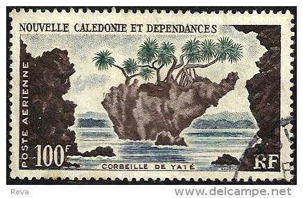 NEW CALEDONIA 100 FRANCS LANDSCAPE CORBEILLE DE YATE SET OF 1 ULH 1960's(?) SG? READ DESCRIPTION !! - Used Stamps