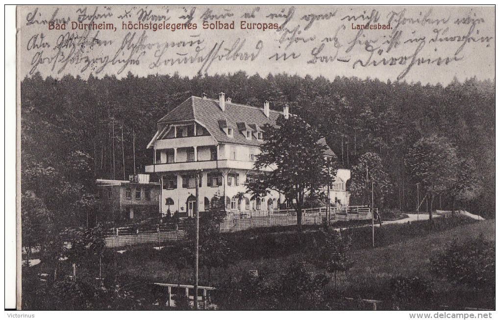 BAD-DÜRRHEIM - Höchstgelegenes Solbad Europas - Avril 1916 - Bad Duerrheim