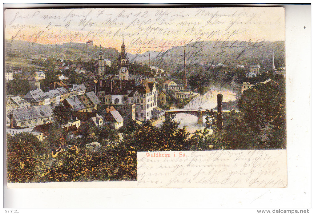 0-7305 WALDHEIM, Panorama, 1905 - Waldheim