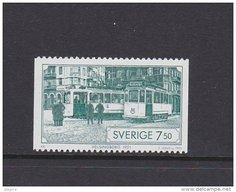 OLD TRAM STRASSENBAHN HELSINGBORG 1921 SWEDEN SUEDE SCHWEDEN 1995 MI 1891 MNH STAMP Tramways Transport - Tramways