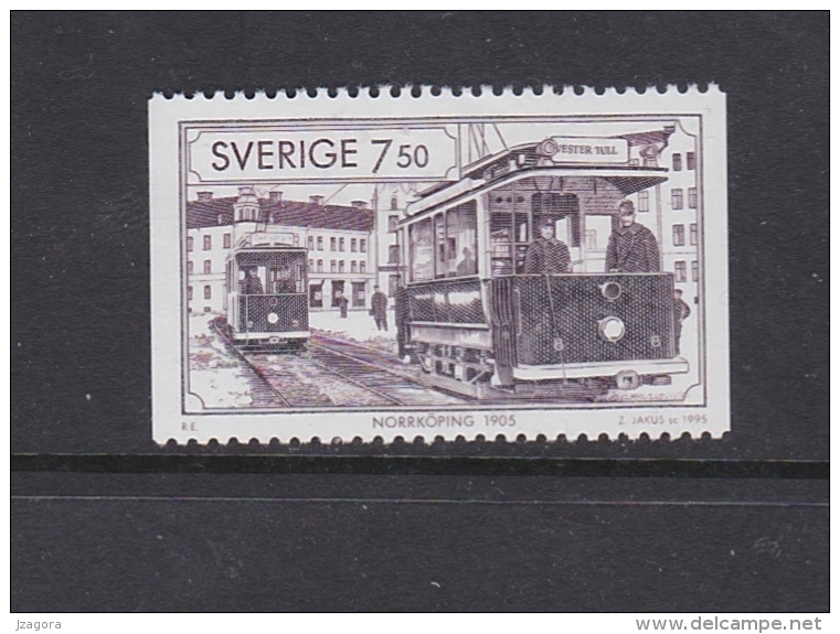 OLD TRAM STRASSENBAHN NORRKOPING 1905 SWEDEN SUEDE SCHWEDEN 1995 MNH MI 1890 Tramways Transport - Tramways