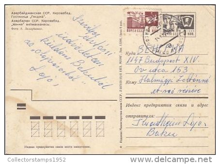 5358- GANJA- HOTEL, CAR, POSTCARD - Azerbaigian