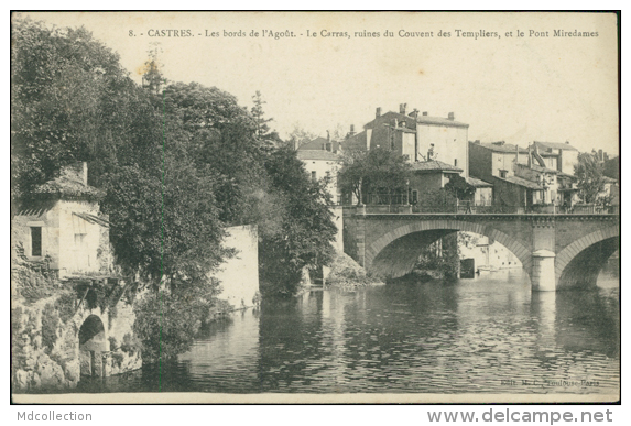 81 CASTRES / Le Carras, Les Ruines Du Couvent Des Templiers Et Le Pont Miredames, Les Bords De L'Agoût / - Castres