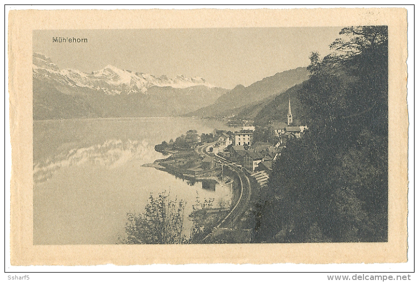 MÜHLEHORN Mit Eisenbahn Um 1912 - Mühlehorn