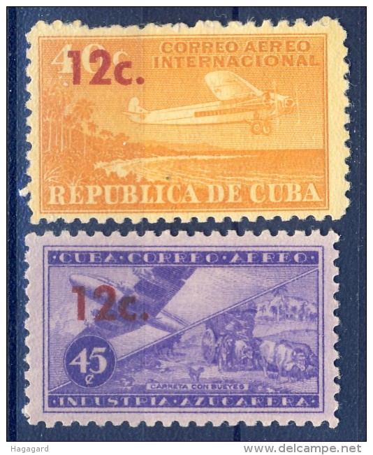 +Cuba 1960. Air Mail. Michel 650-51. MH(*) - Poste Aérienne