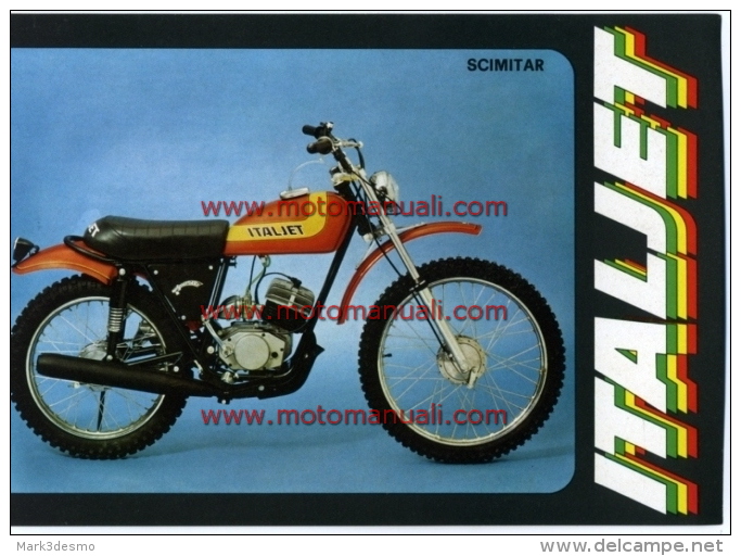 Motor Bikes - ITALJET SCIMITAR 50 depliant originale genuine motorcycle brochure