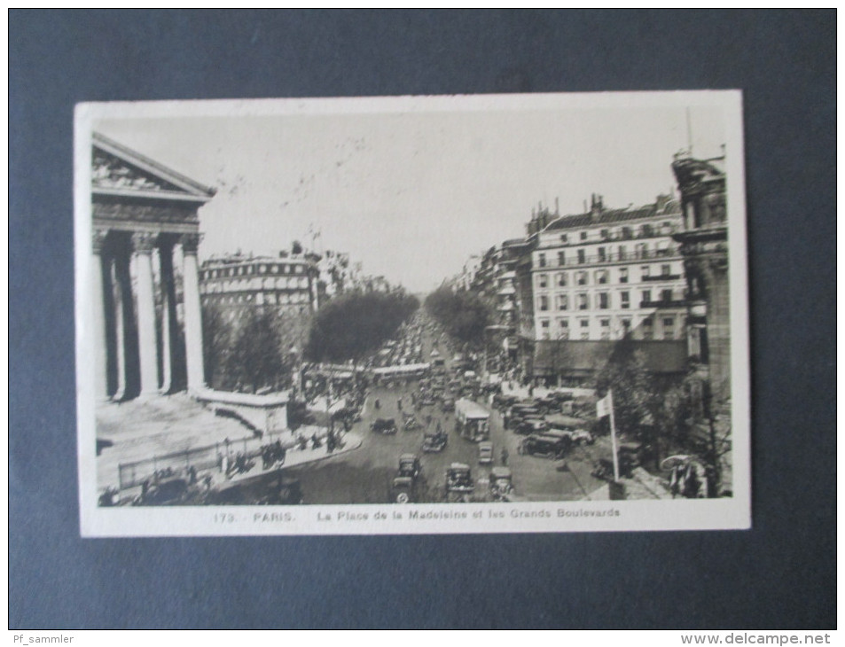 AK 1936 Paris Place De La Madeleine Et Les Grands Boulevards. Frankiert Mit Michel Nr. 319 Und 320. - Plätze