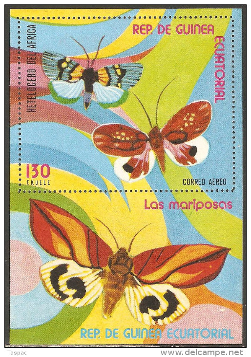 Equatorial Guinea 1976 Mi# Block 254 ** MNH - Butterflies - Äquatorial-Guinea