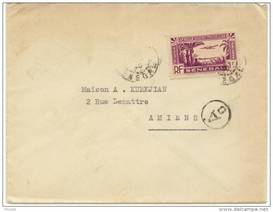 N°PA3 Sur Lettre De 1940 Pour Amiens - Briefe U. Dokumente