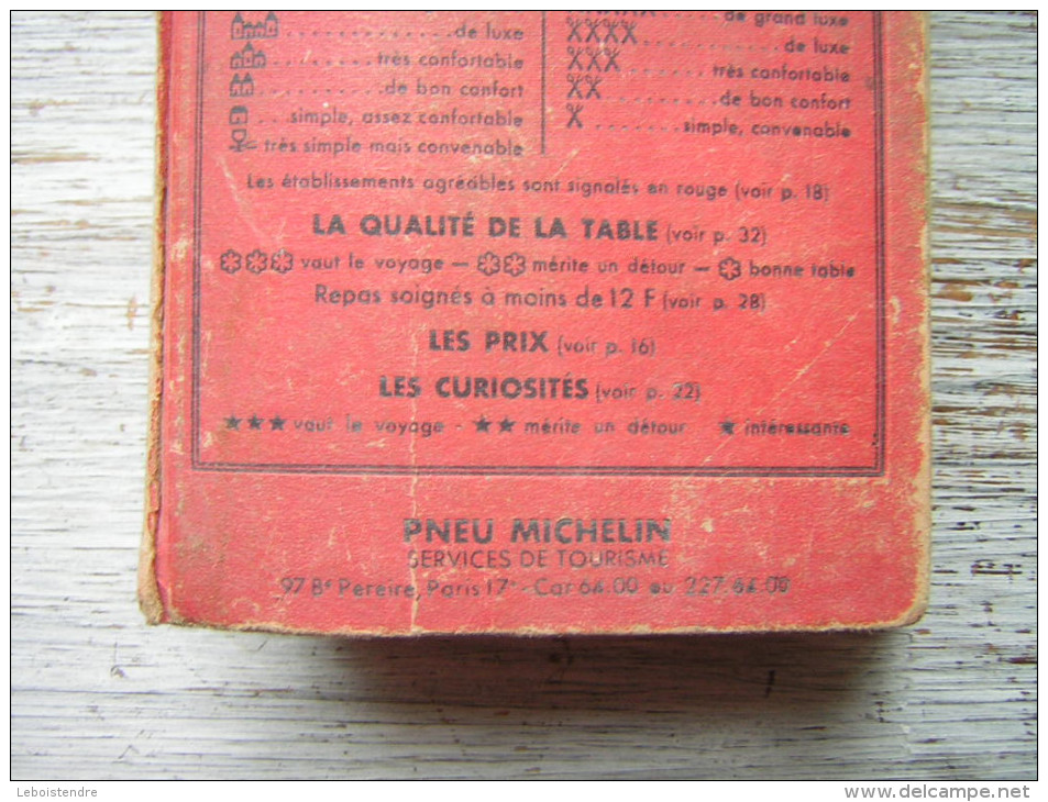 GUIDE MICHELIN  FRANCE 1964  ROUGE - Michelin (guides)