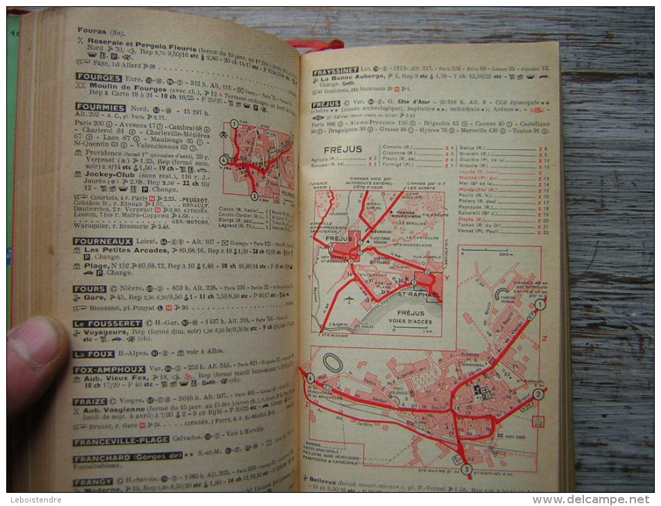 GUIDE MICHELIN  FRANCE 1964  ROUGE