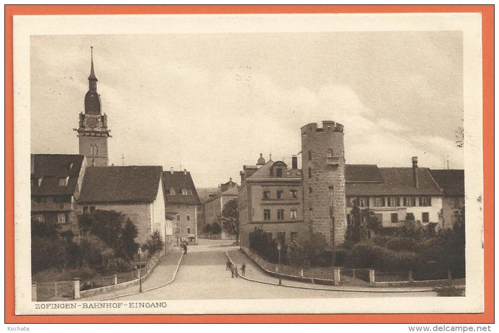 SANG146, Zofingen, Bahnhof, Gare, Circulée 1921 - Zofingue