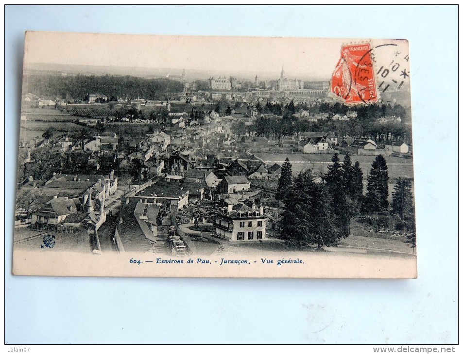 Carte Postale Ancienne : JURANCON : Vue Générale , En 1911 - Jurancon