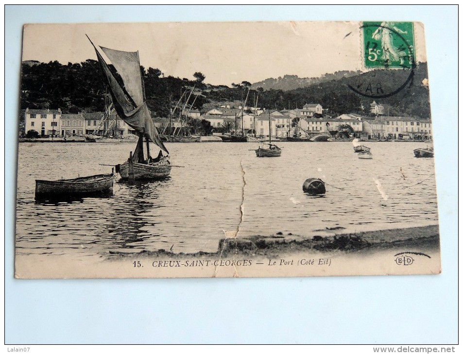 Carte Postale Ancienne : CREUX SAINT-GEORGES : Le Port , Coté Est - Andere & Zonder Classificatie