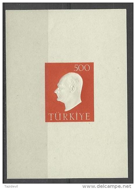 TURKEY - 1959 Kemel Ataturk Miniature Sheet. Scott 1472a. MNH ** - Ungebraucht