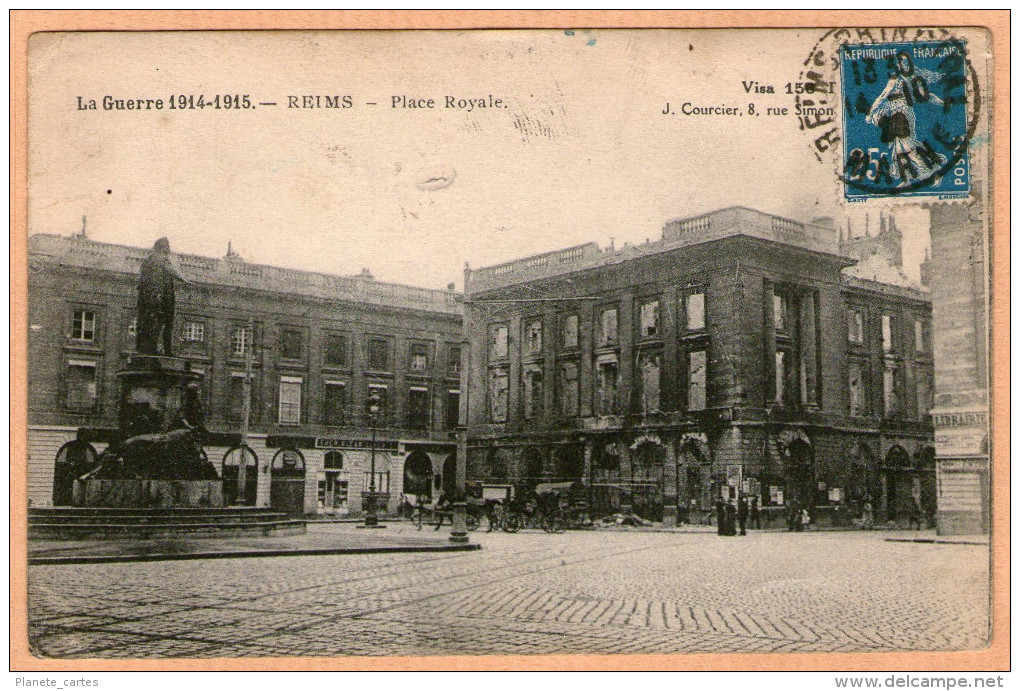 51 / REIMS - Place Royale - Guerre 1914-1915 - Reims