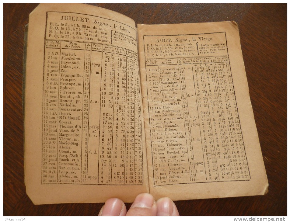 Almanach Curieux,utile Et Récréatif Pour L´année 1849.Carcassonne  Polère. Epheméride, Foire Du Languedoc,anédoctes,.. - Klein Formaat: ...-1900