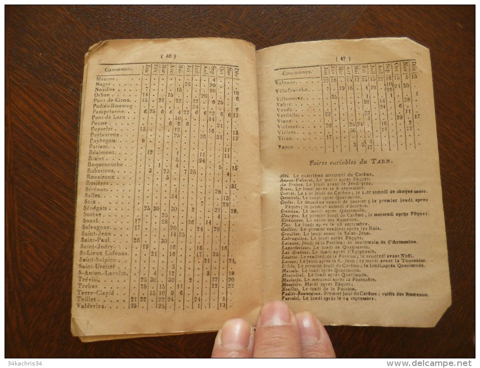 Almanach Curieux,utile Et Récréatif Pour L´année 1849.Carcassonne  Polère. Epheméride, Foire Du Languedoc,anédoctes,.. - Petit Format : ...-1900