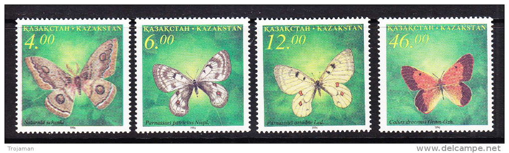 KAZ-	26	KAZAKHSTAN – 1996 BUTTERFLIES - Kazakhstan