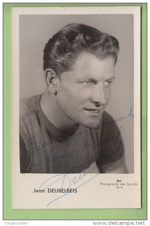 Jean DEUBELBEIS - Autographe Manuscrit - 1946 - Equipe Alcyon Dunlop - 2 Scans - Ciclismo