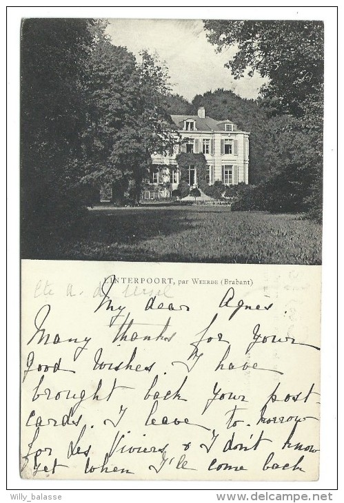 Carte Postale - LINTERPOORT Par WEERDE - Kasteel - CPA  // - Zemst