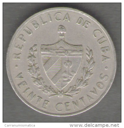 CUBA 20 CENTAVOS 1962 - Cuba