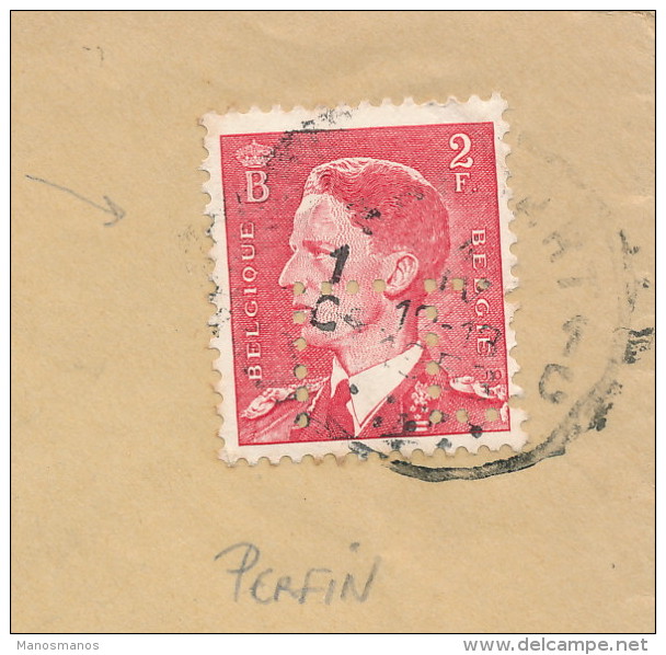 918/22 -  Lettre TP De Bast PERFORE L.D. RANSART 1953 - Entete Louis Delhaize - Unclassified