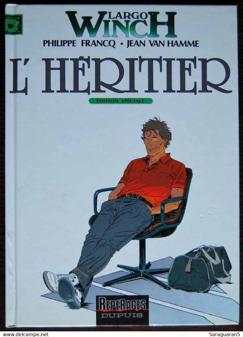 BD LARGO WINCH - 1 - L'héritier - Rééd. 2001 Repérages - Largo Winch