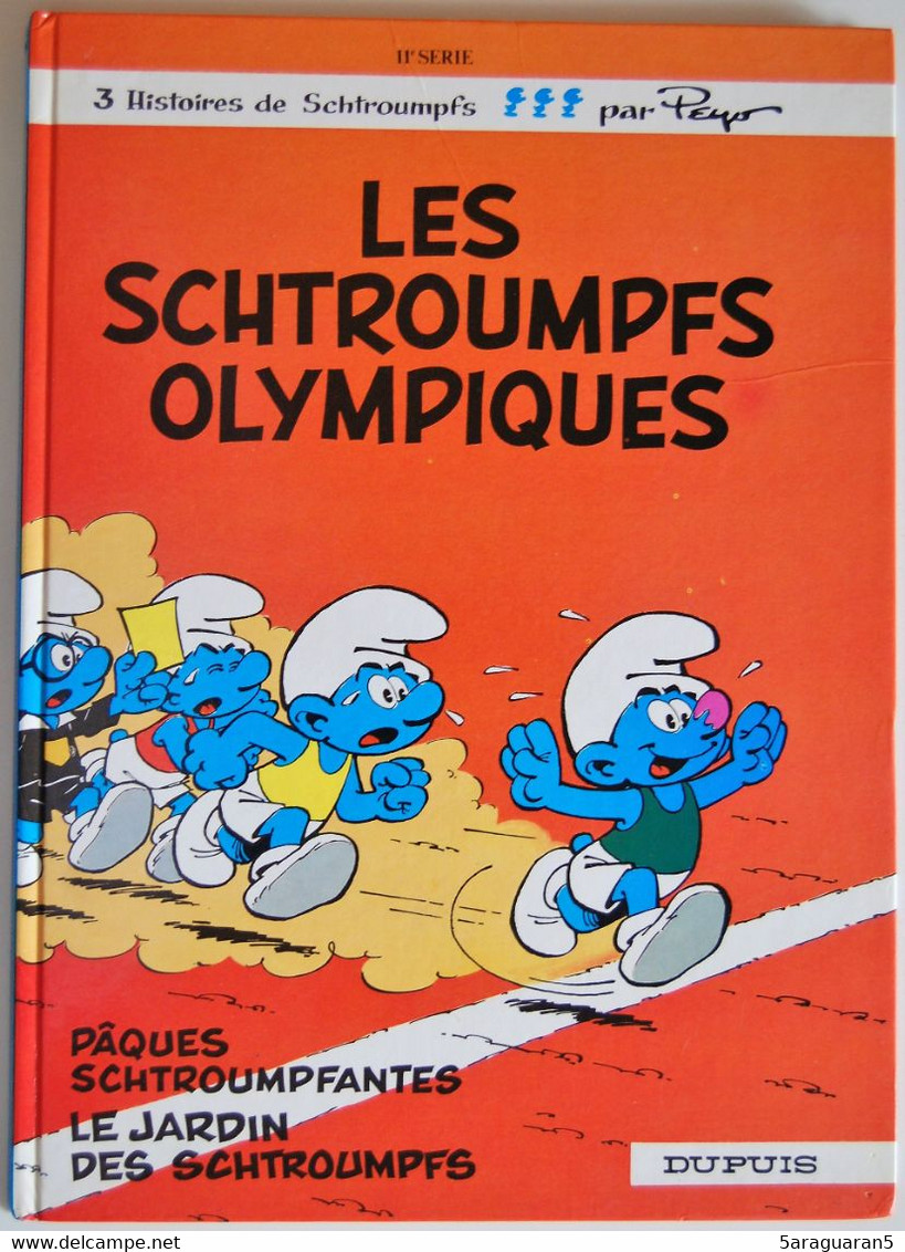 BD LES SCHTROUMPFS - 11 - Les Schtroumpfs Olympiques - EO 1983 - Schtroumpfs, Les - Los Pitufos