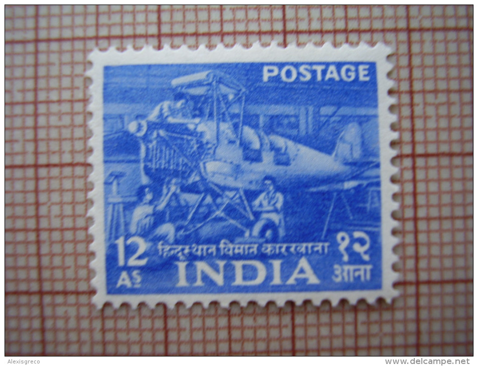 INDIA 1955 FIVE YEAR PLAN  Issue ELEVEN Values  to 14 Annas in  SINGLES MINT with Hinge remnants.