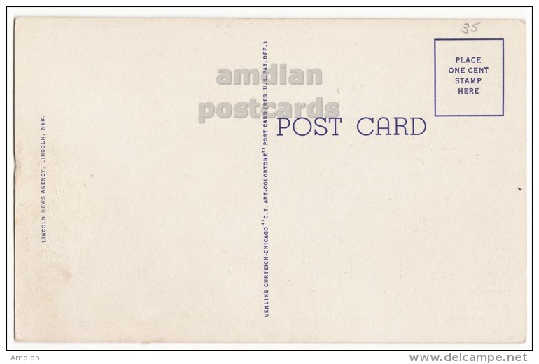 USA, LINCOLN NEBRASKA NE - US COURT HOUSE AND POST OFFICE BUILDING  Ca1920s Unused Vintage Postcard - Lincoln
