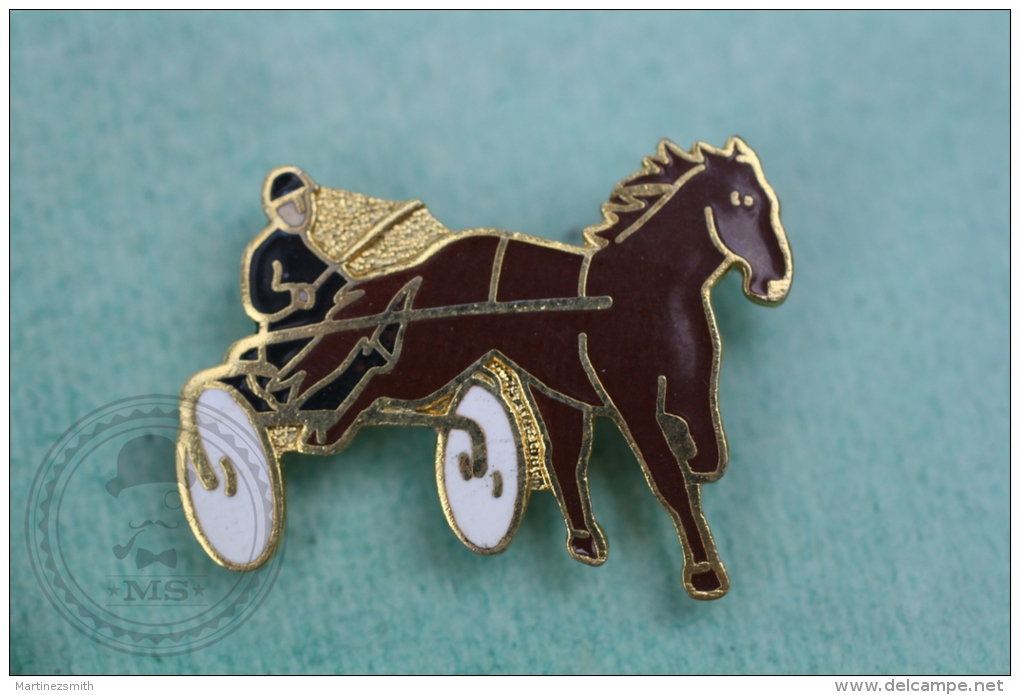 Horse Harness Racing - Pin Badge #PLS - Otros & Sin Clasificación