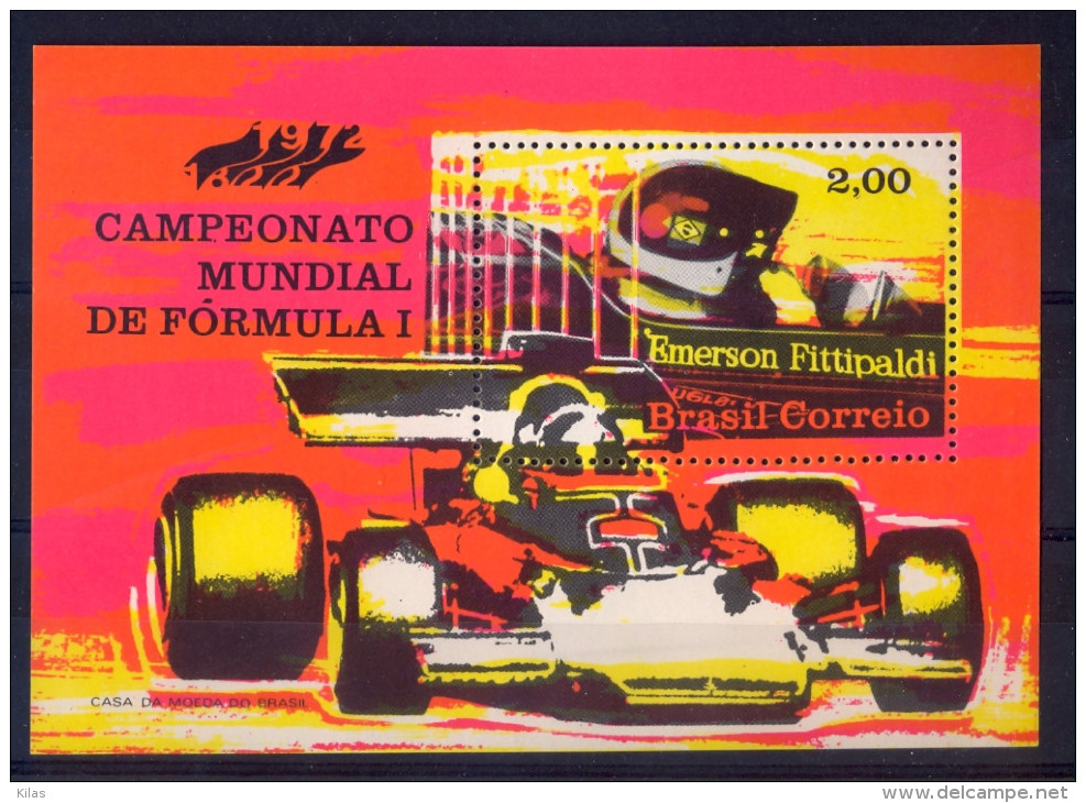 BRAZIL 1972  Formula-1 Championship - Blocs-feuillets