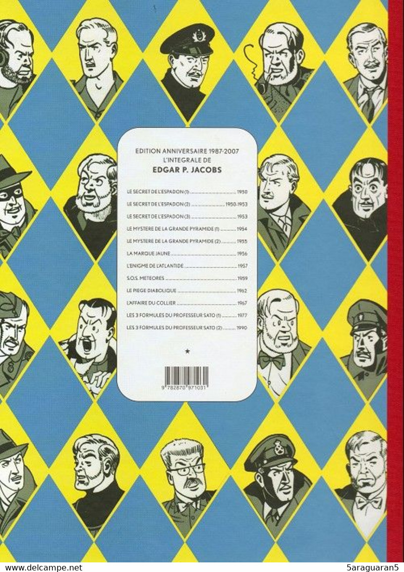 BD BLAKE ET MORTIMER - 11 - Les 3 Formules Du Professeur Sato Tome I - Edition Le Monde - Dos Toilé Fac Similé 2007 - Blake Et Mortimer