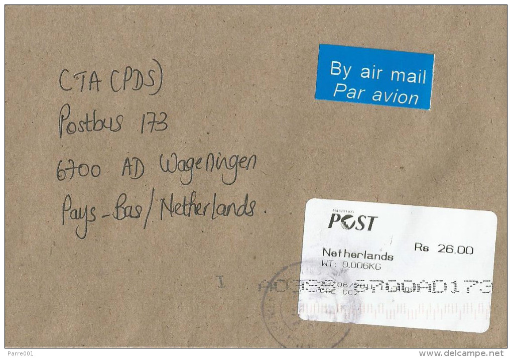 Mauritius Maurice 2011 CGE CC8 (counter) Post Office Meter Franking Postage Paid EMA Cover - Mauritius (1968-...)