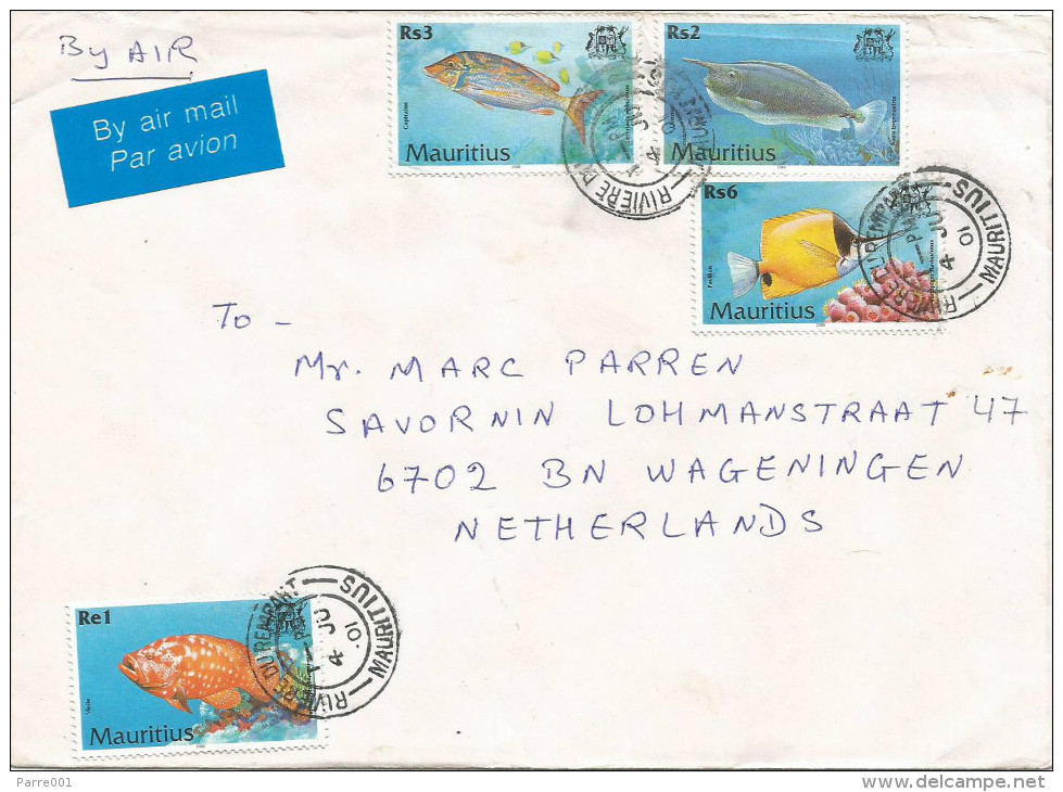 Mauritius Maurice 2001 Riviere Du Rempant Lethrinus Naso Fish Cover - Mauritius (1968-...)