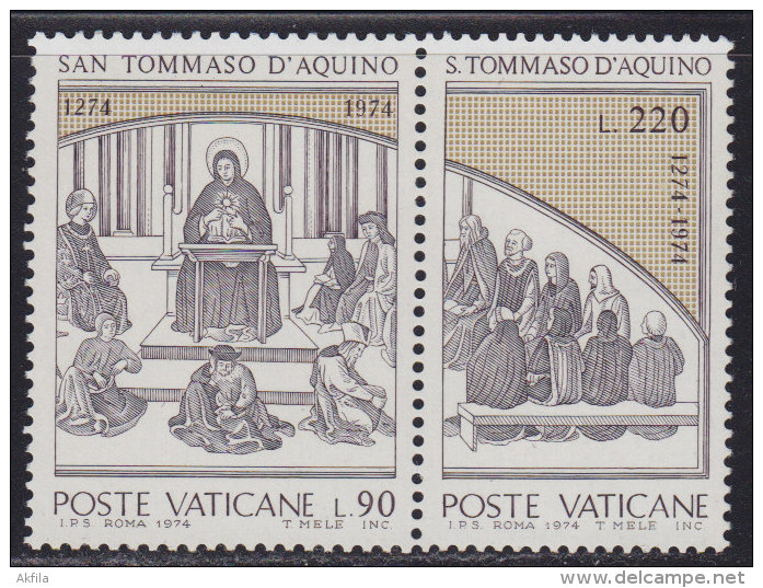 Vatican 1974 Thomas Aquinas, MNH (**) (2/3 Values) Michel 641-642 - Neufs
