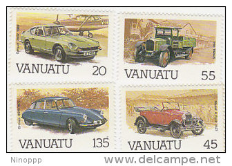 Vanuatu 1987 Automotives 434-437 MNH - Vanuatu (1980-...)