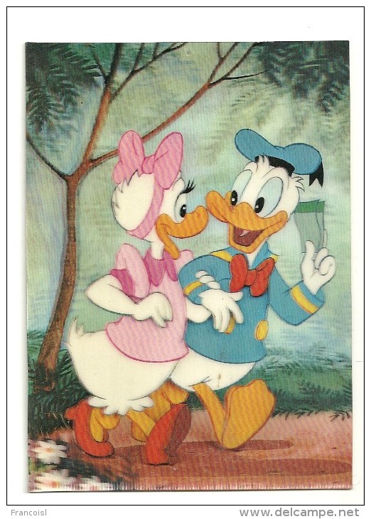 Donald And Daisy Go To The Cinema. Walt Disney ProductionsCarte 3D - Autres & Non Classés