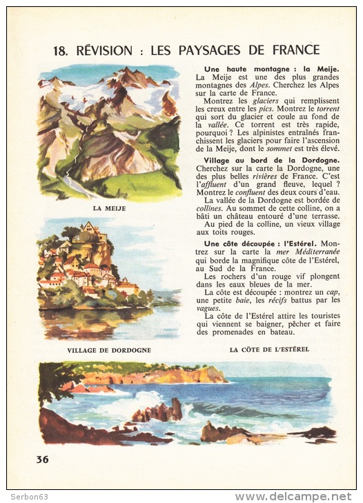 LIVRE SCOLAIRE NEUF DE 1962 TITRE GEOGRAPHIE COLLECTION FRANCOIS PINARDEL CLASSE DE CE1 FERMETURE LIBRAIRIE SCOLAIRE - 6-12 Years Old