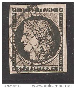 Y&T No 3a, Papier Blanc - 1849-1850 Cérès