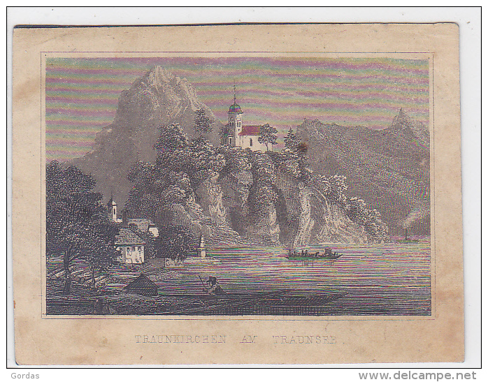 Austria - Traunkirchen Am Traunsee -  Print - Gravure - 110x80mm - Traun